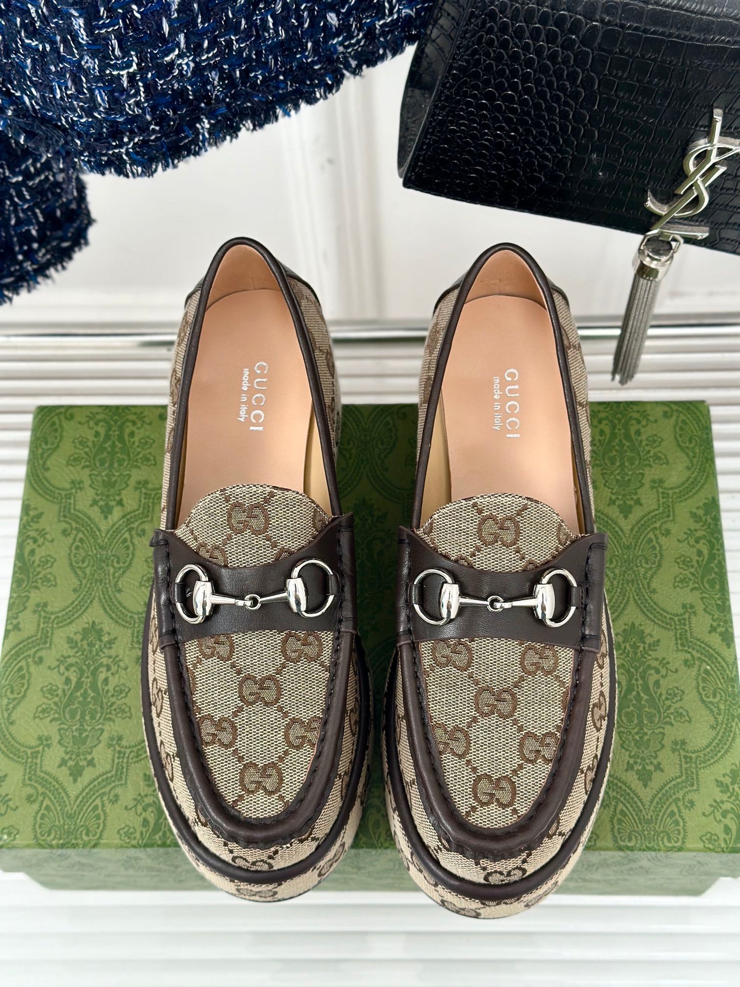 Gucci Loafers GG Dark Brown