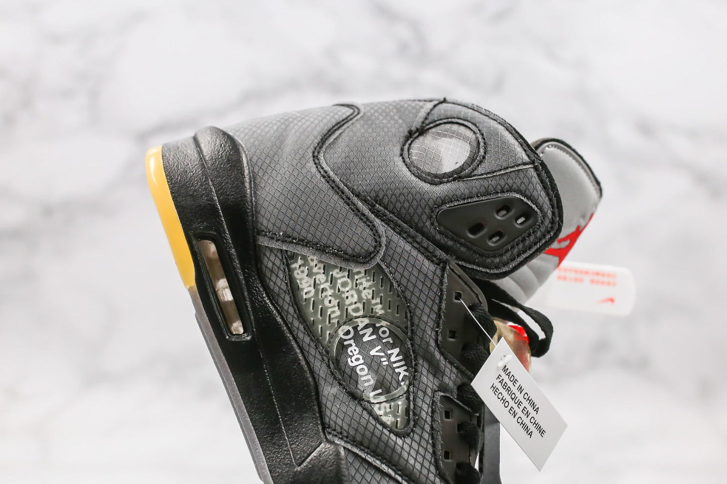 Off-White x Air Jordan 5 Black Metallic