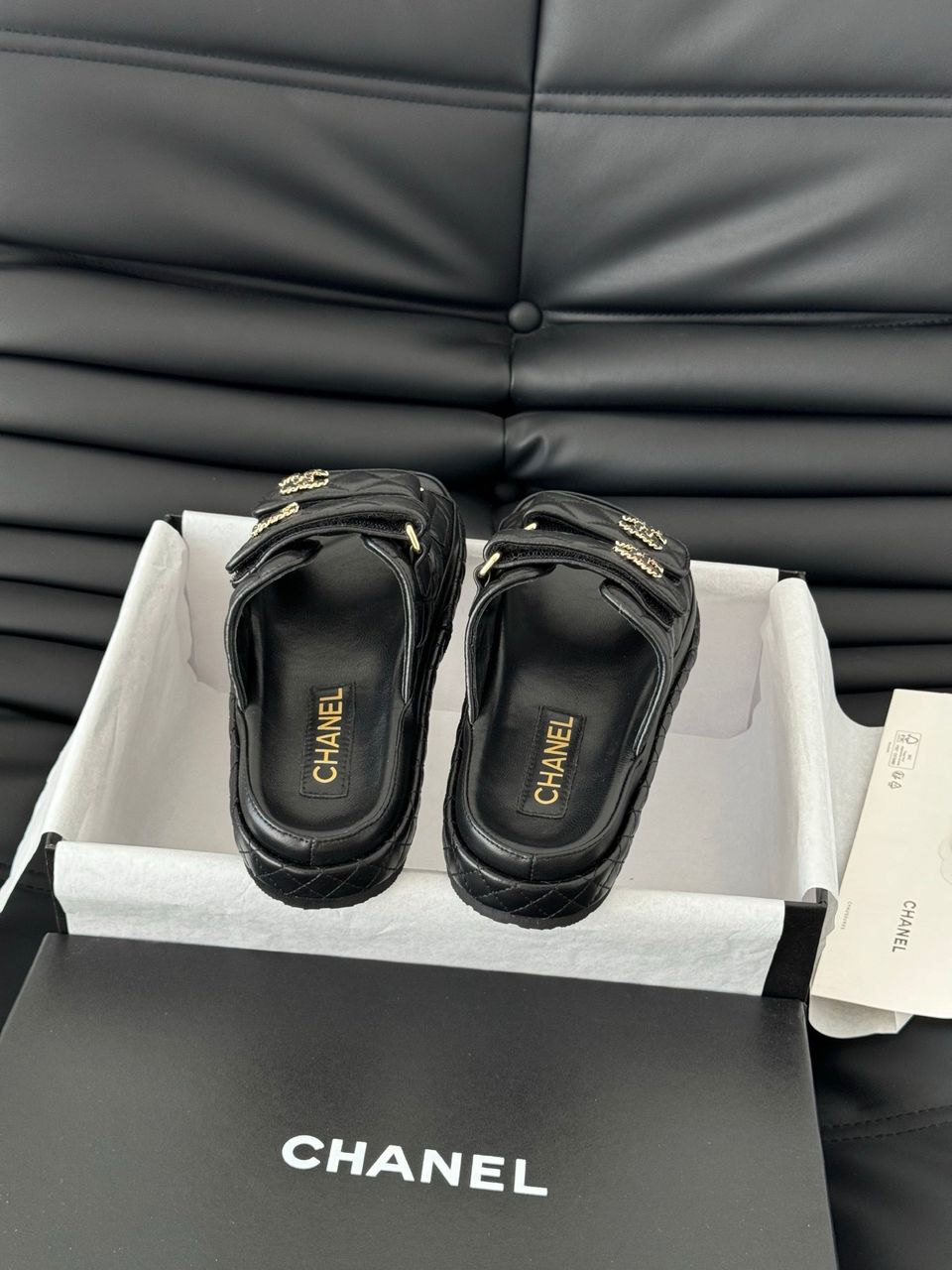 CHANEL Quilted Dad Sandal