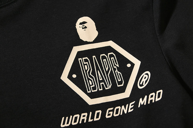 Camiseta Bape Word Gone Mad