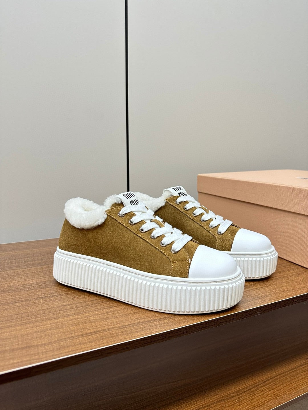 Miu Miu Sneakers in Suede Leather