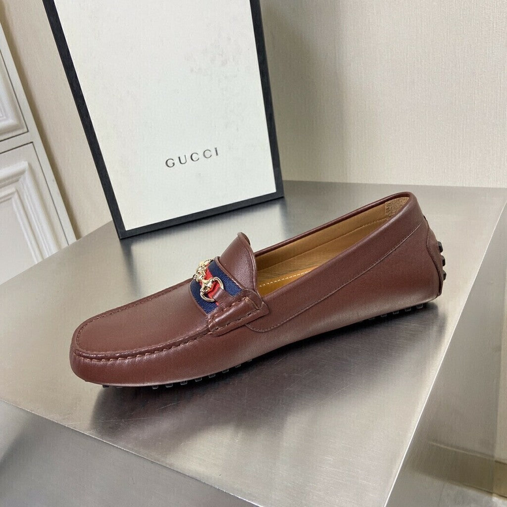 Mocassim GUCCI GG - Marrom