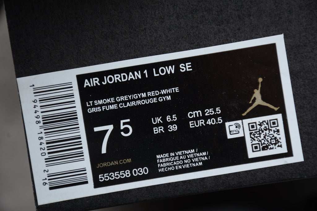 Jordan 1 Low Light Smoke Grey 553558-030