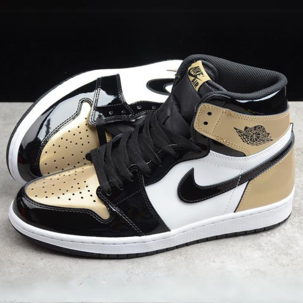 Jordan 1 Retro High NRG Patent Gold Toe 861428-007