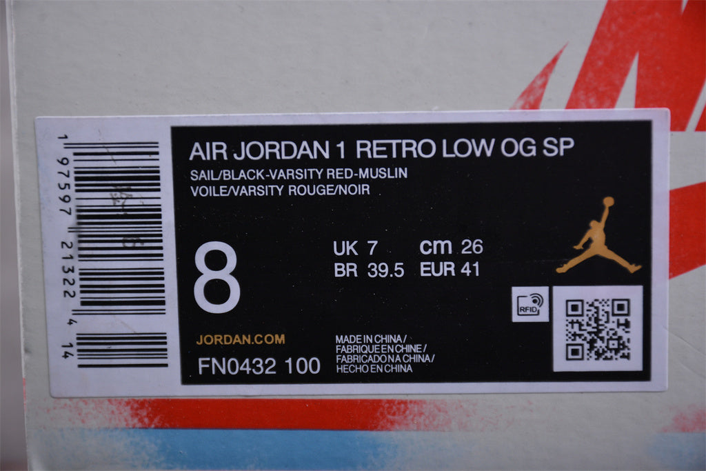 Jordan 1 Retro Low OG Trophy Room Away FN0432-100