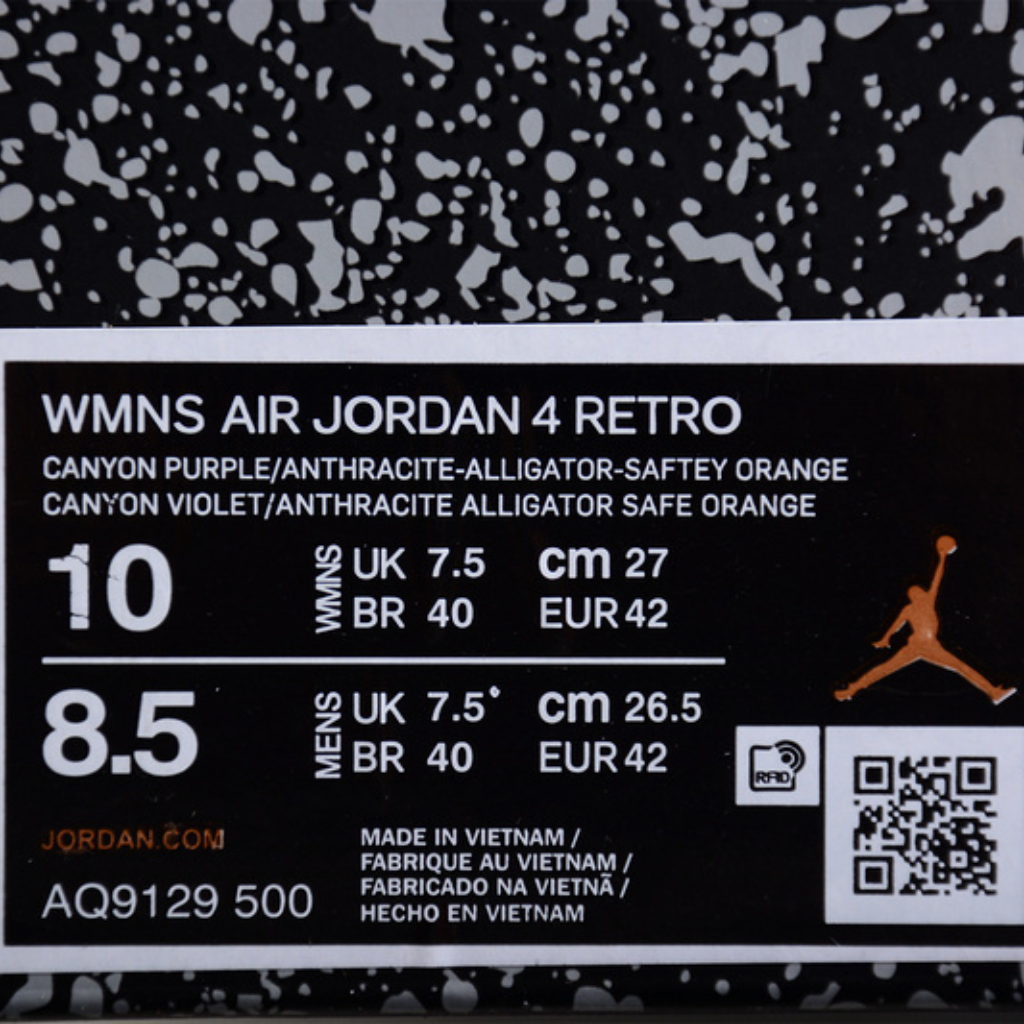 Jordan 4 Retro Canyon Purple AQ9129-500