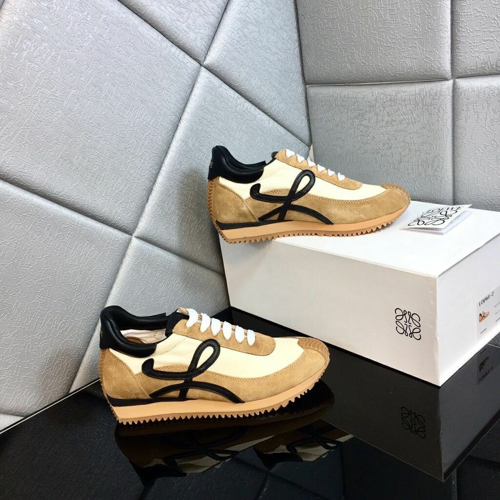 Loewe Flow Runner Sneakers - Gold Black