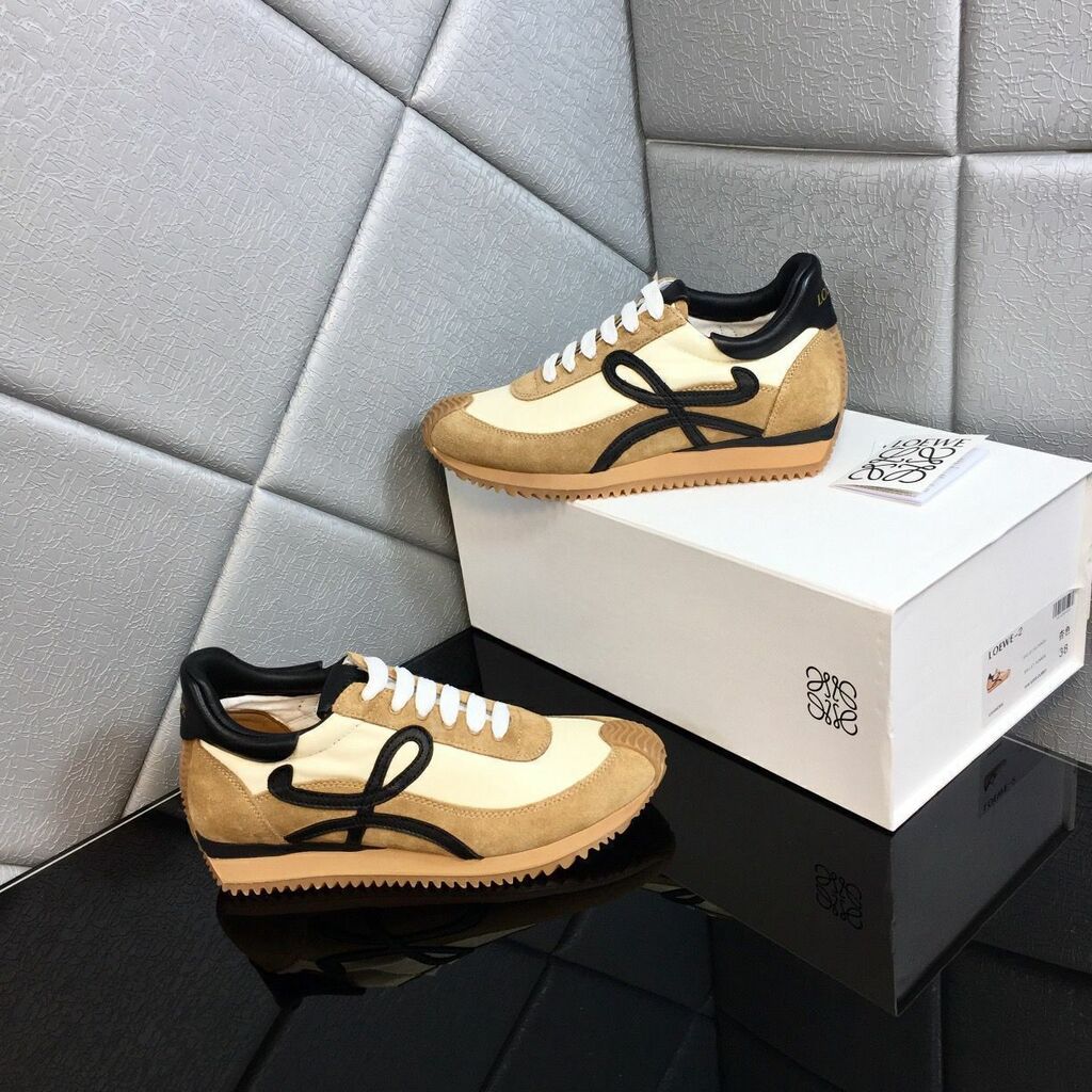 Loewe Flow Runner Sneakers - Gold Black