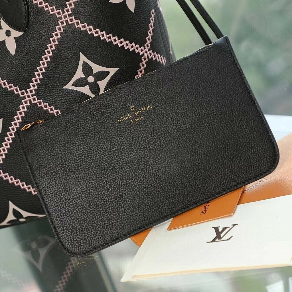 Neverfull MM Monogram Empriente Black LV M46040 31*28*14cm