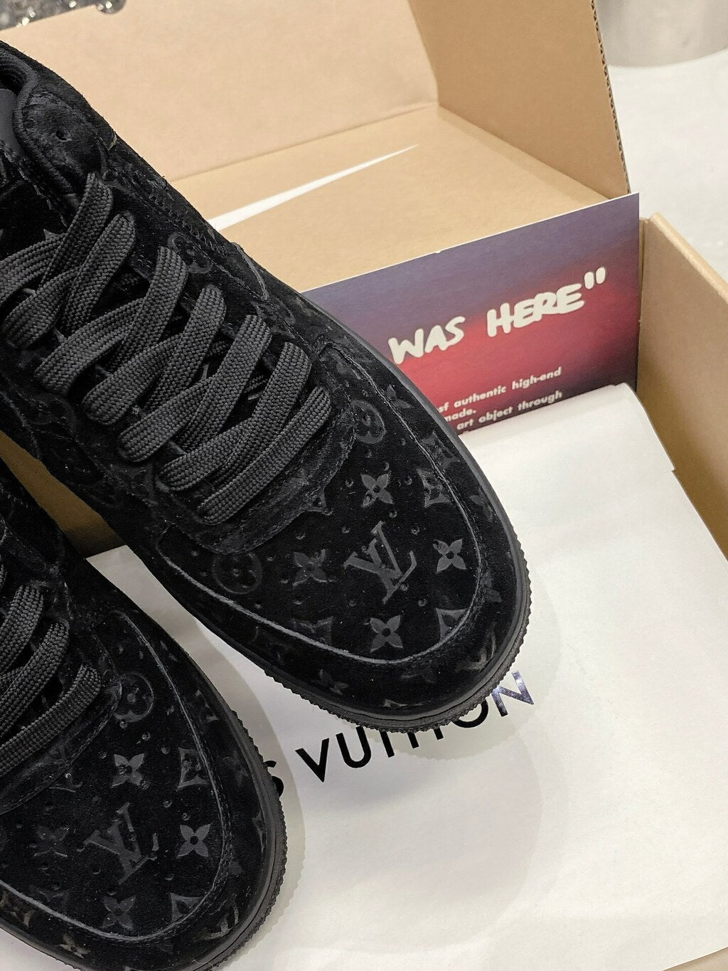 Louis Vuitton Nike Air Force 1 Low By Virgil Abloh Black A1083360