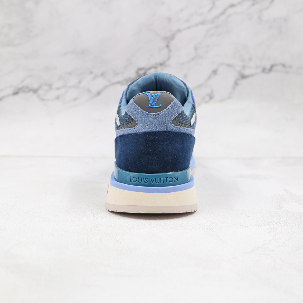 Run Away Sneakers Suede with Mesh Blue