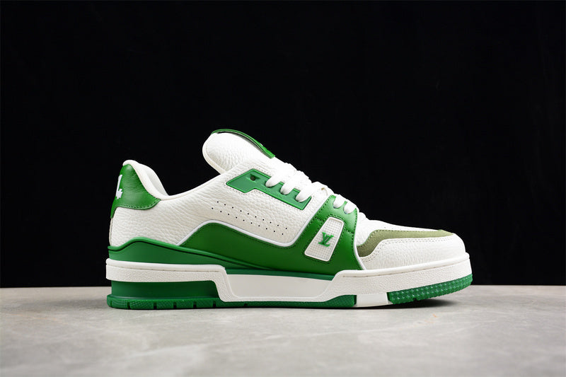 TRAINER BAIXO BRANCO/VERDE