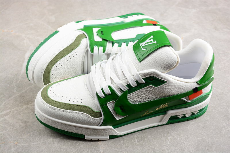 TRAINER BAIXO BRANCO/VERDE