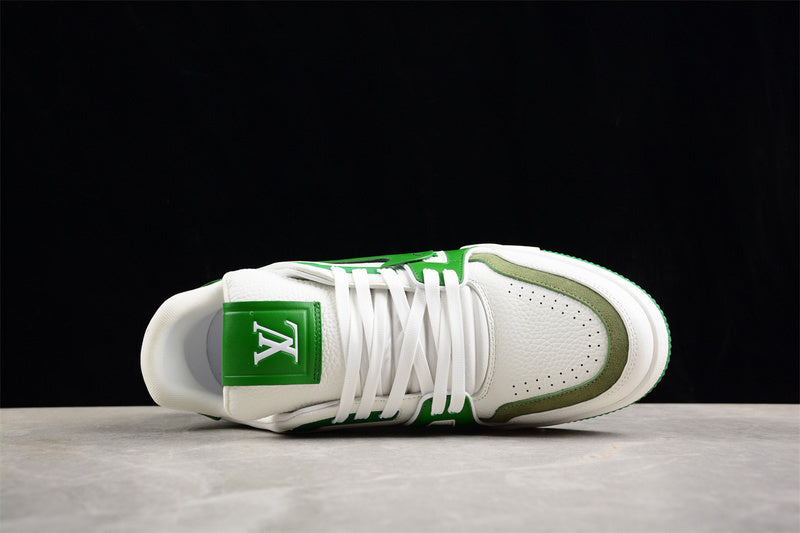 TRAINER BAIXO BRANCO/VERDE