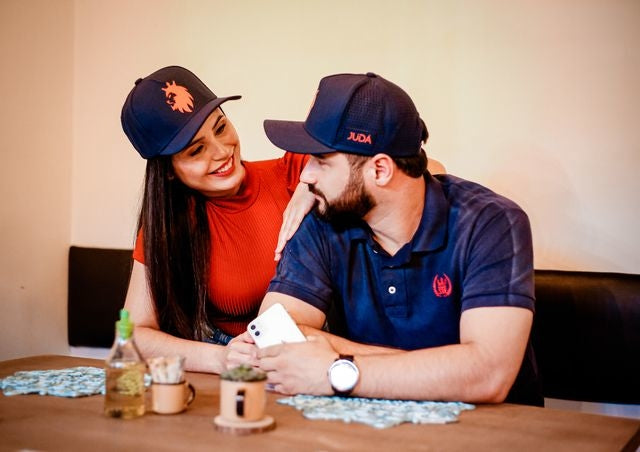 Boné Snapback Perfurado Azul Judá