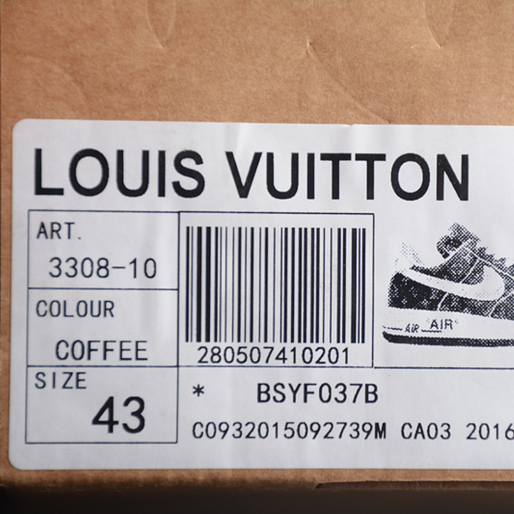 Nike Air Force 1 Low Louis Vuitton Monogram Brown Damier Azur