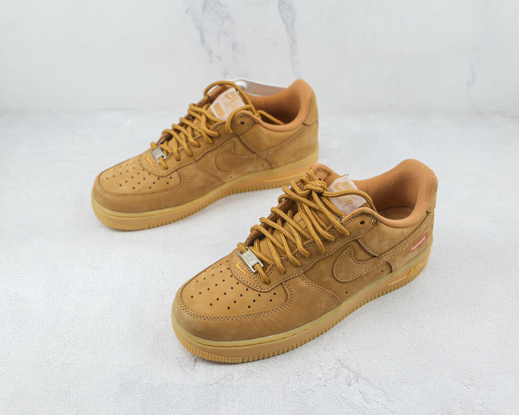 Supreme x Air Force 1 Low SP 'Wheat'