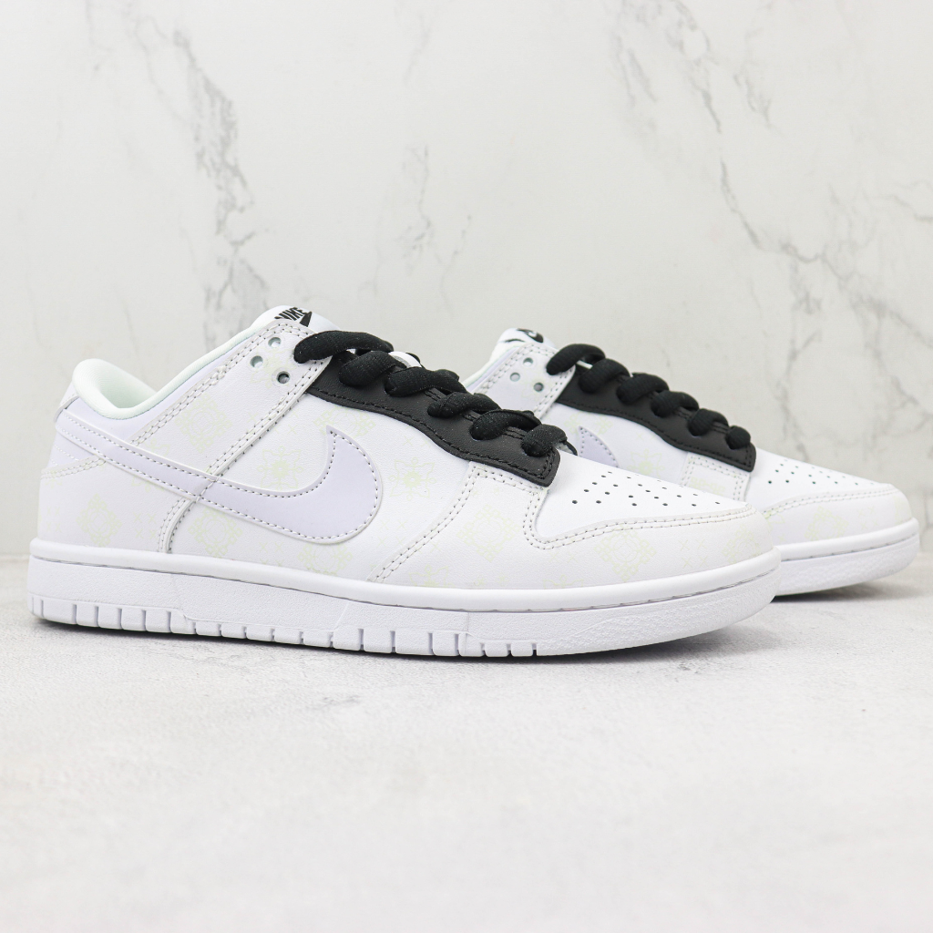 Nike Dunk Low Branco Preto