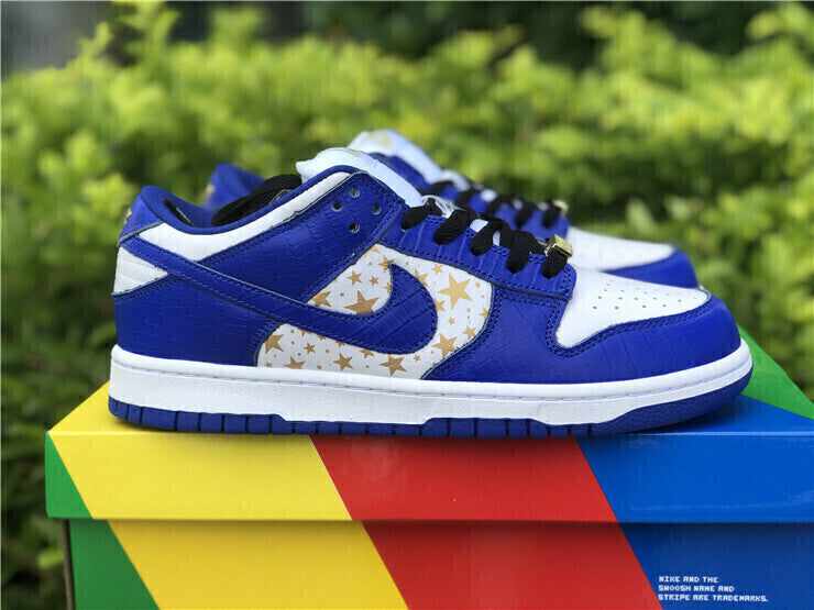 Nike SB Dunk Low Supreme Stars Hyper Royal DH3228 100