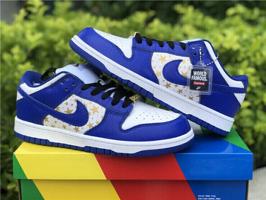 Nike SB Dunk Low Supreme Stars Hyper Royal DH3228 100