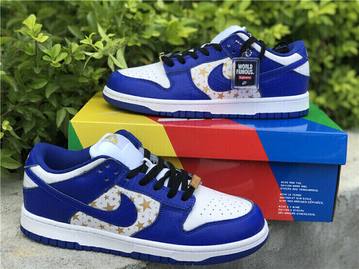 Nike SB Dunk Low Supreme Stars Hyper Royal DH3228 100