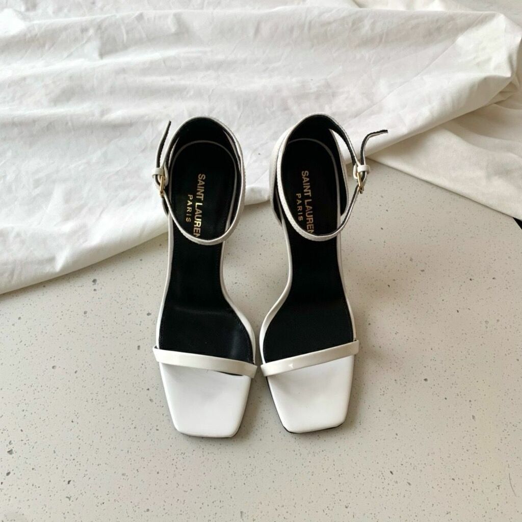 Saint Laurent Opyum Sandal White