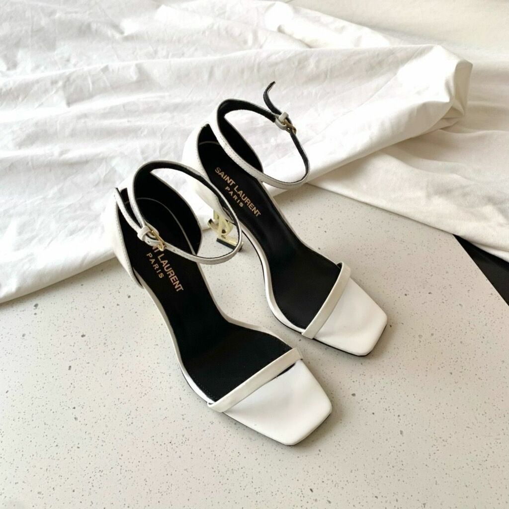 Saint Laurent Opyum Sandal White