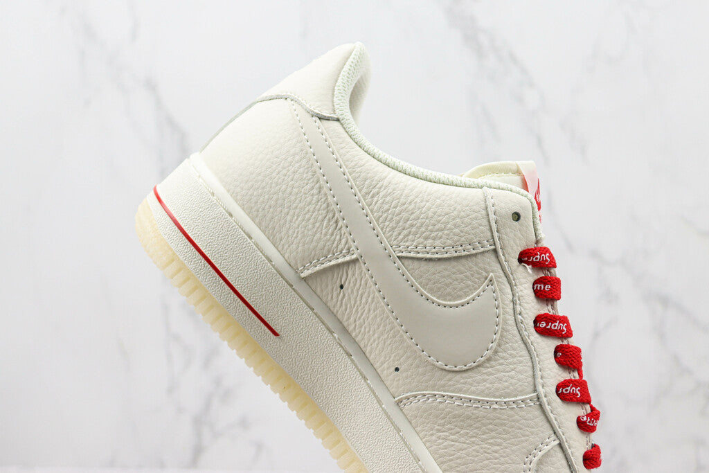 Nike Air Force 1 SUPREME BRANCO / VERMELHO