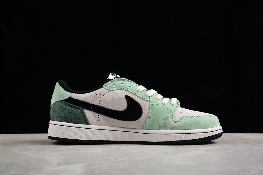 Travis Scott x Air Jordan 1 Low OG Verde Branco Preto DM7866-813